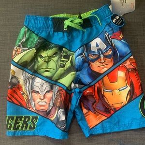 Boys avenger's swim trunks